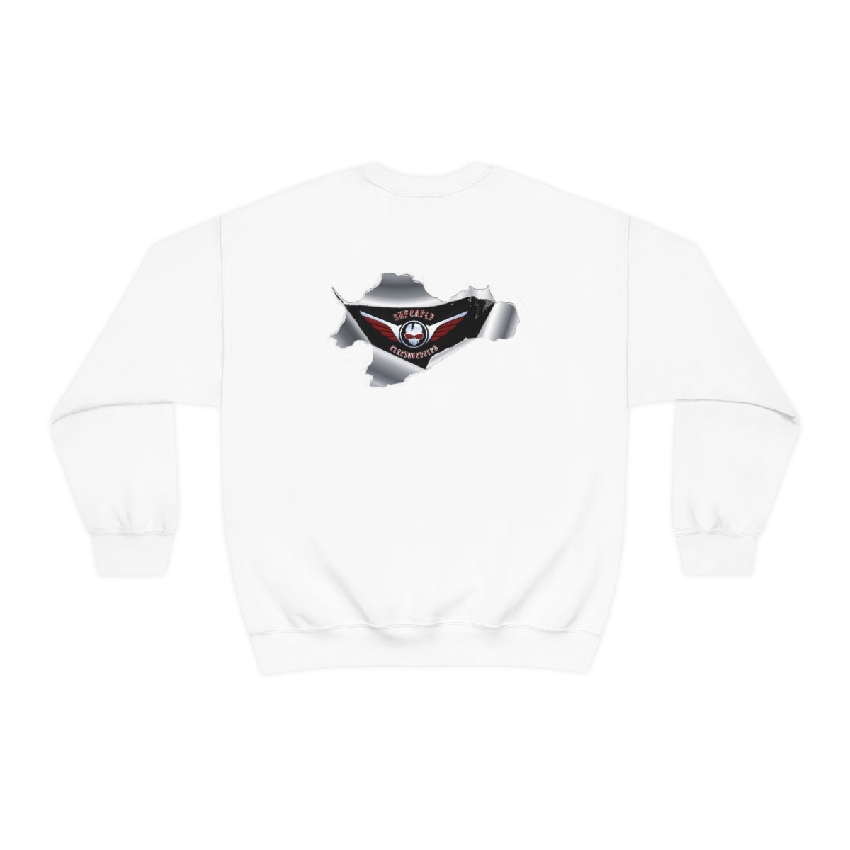 OFFICIAL Superfly ElectroCycles Shop Heavy Blend Sweatshirt (Gildan)- (F/B Print)
