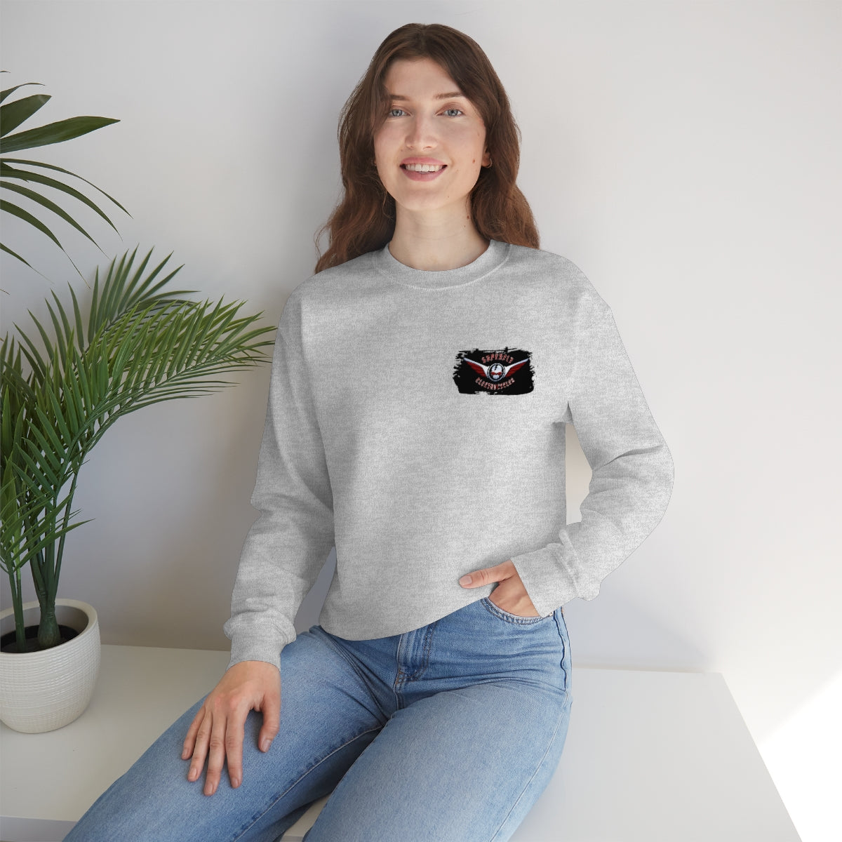 OFFICIAL Superfly ElectroCycles Shop Heavy Blend Sweatshirt (Gildan)- (F/B Print)