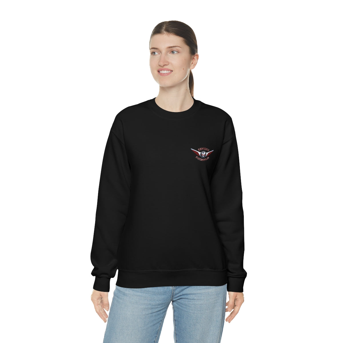 OFFICIAL Superfly ElectroCycles Shop Heavy Blend Sweatshirt (Gildan)- (F/B Print)