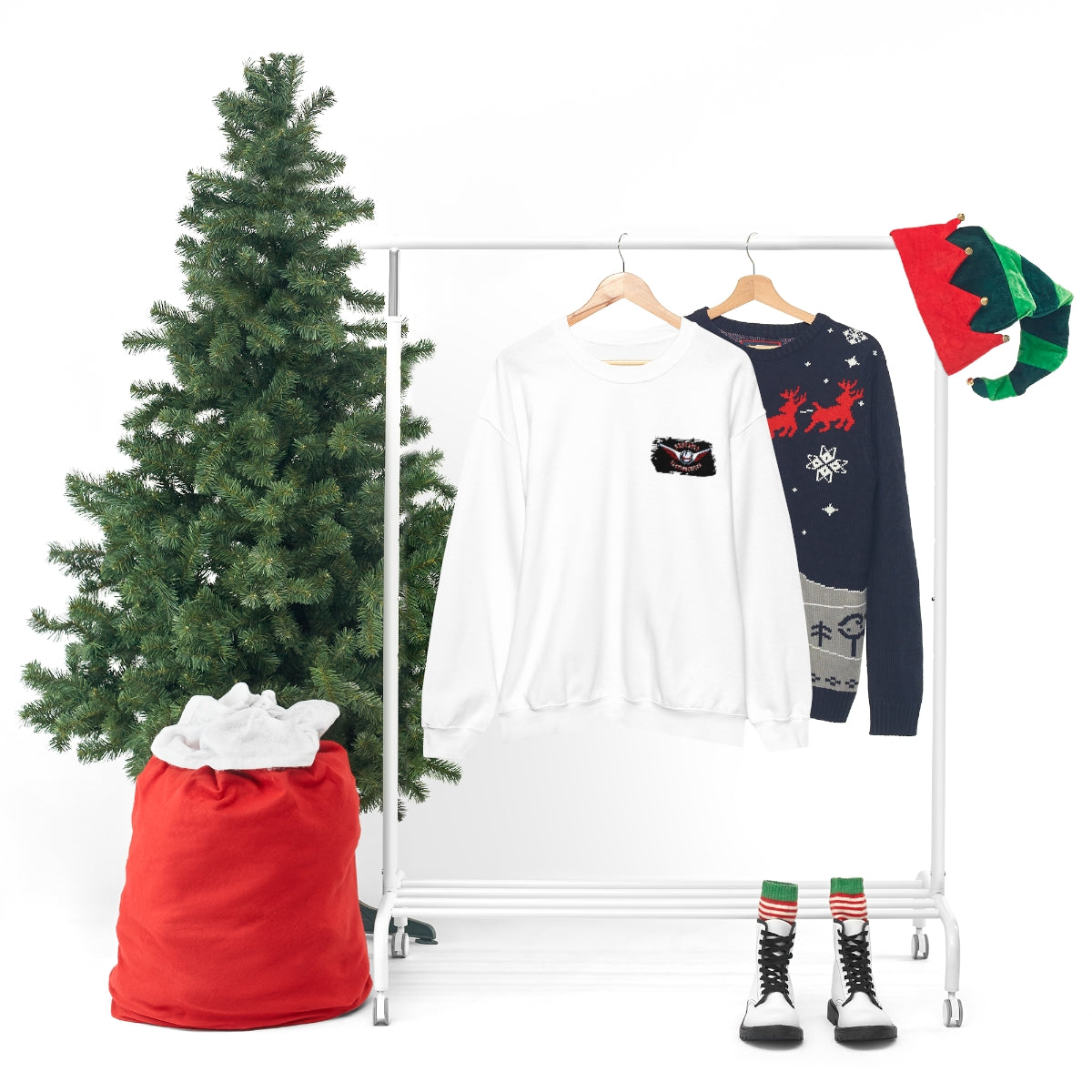 OFFICIAL Superfly ElectroCycles Shop Heavy Blend Sweatshirt (Gildan)- (F/B Print)