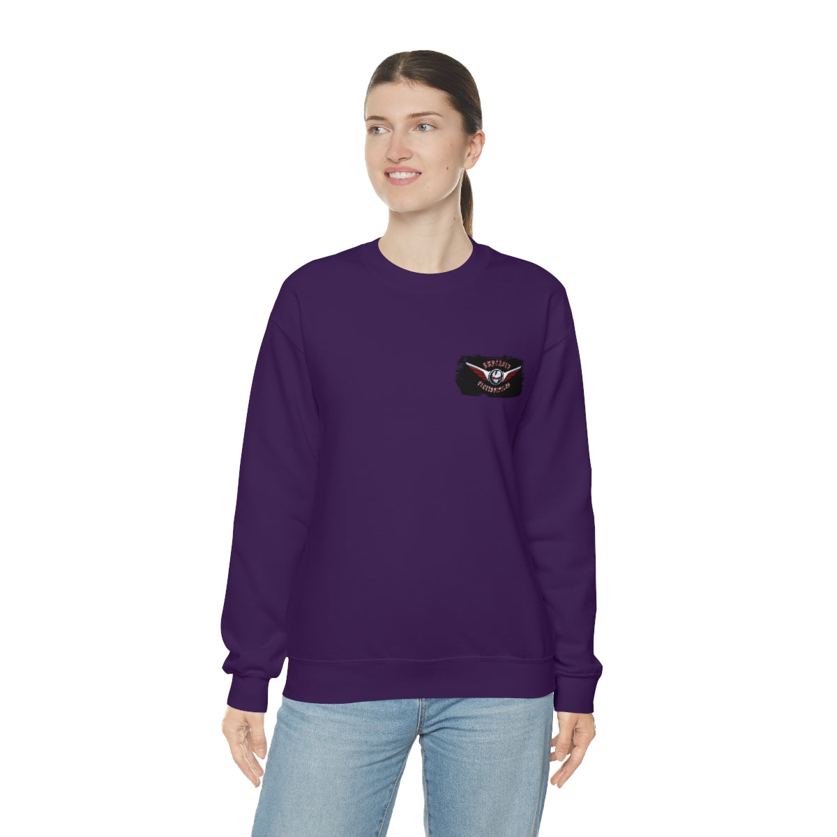 OFFICIAL Superfly ElectroCycles Shop Heavy Blend Sweatshirt (Gildan)- (F/B Print)