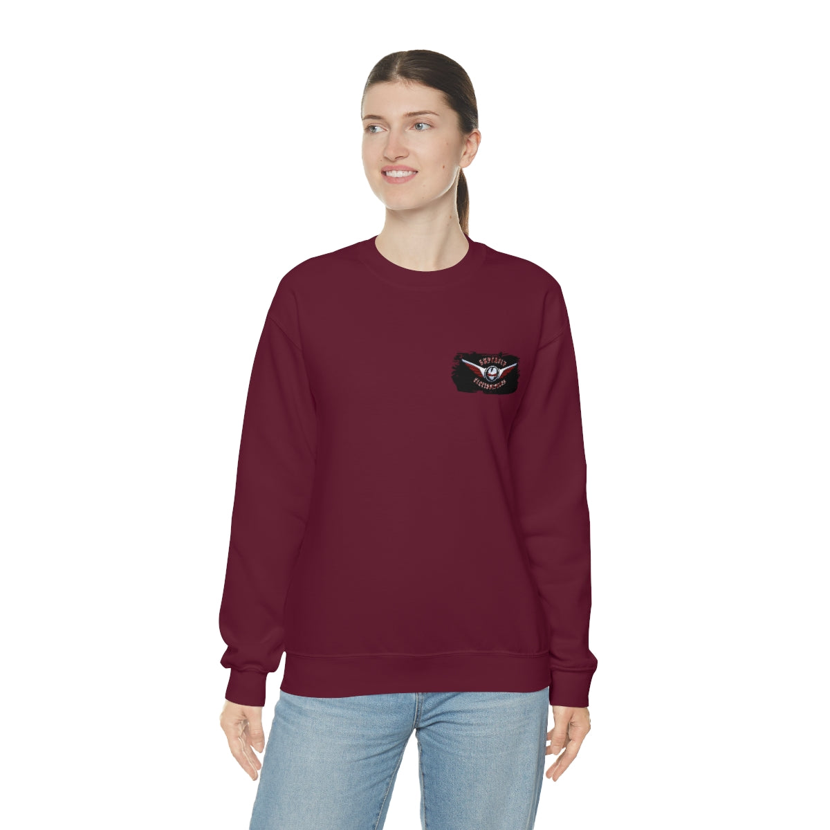 OFFICIAL Superfly ElectroCycles Shop Heavy Blend Sweatshirt (Gildan)- (F/B Print)