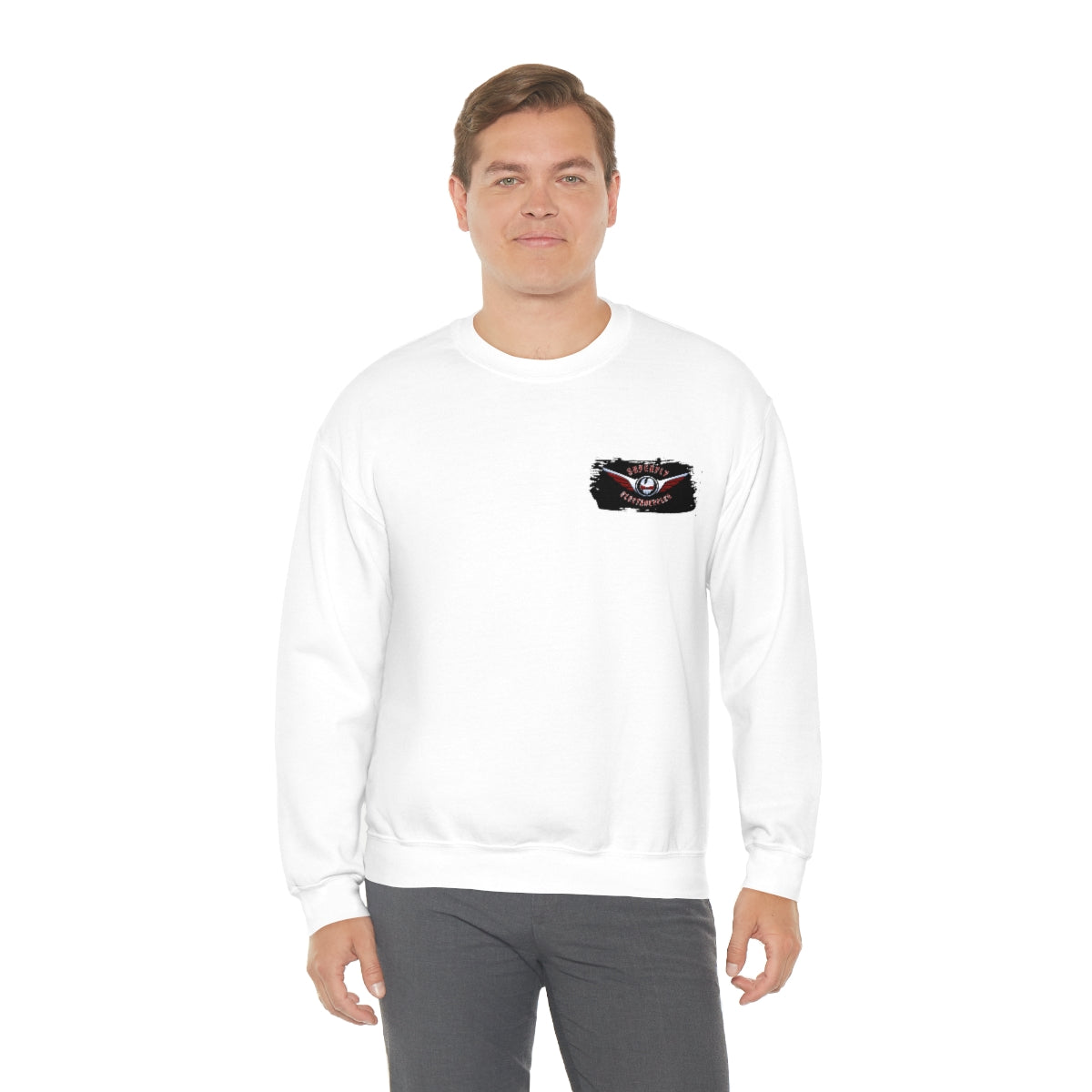 OFFICIAL Superfly ElectroCycles Shop Heavy Blend Sweatshirt (Gildan)- (F/B Print)