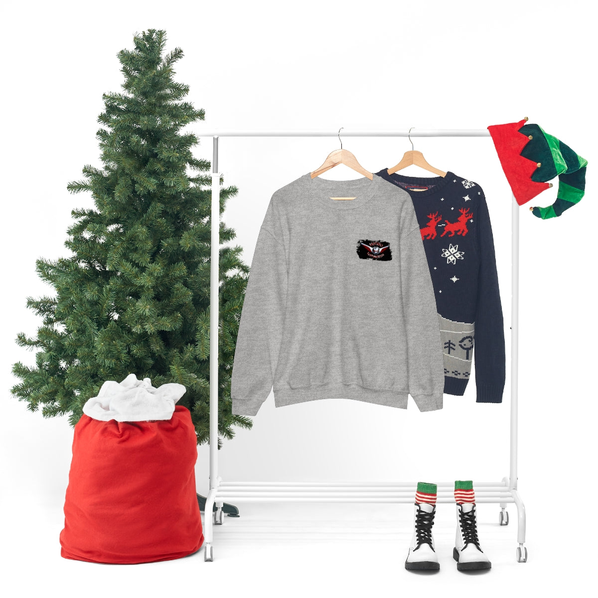 OFFICIAL Superfly ElectroCycles Shop Heavy Blend Sweatshirt (Gildan)- (F/B Print)