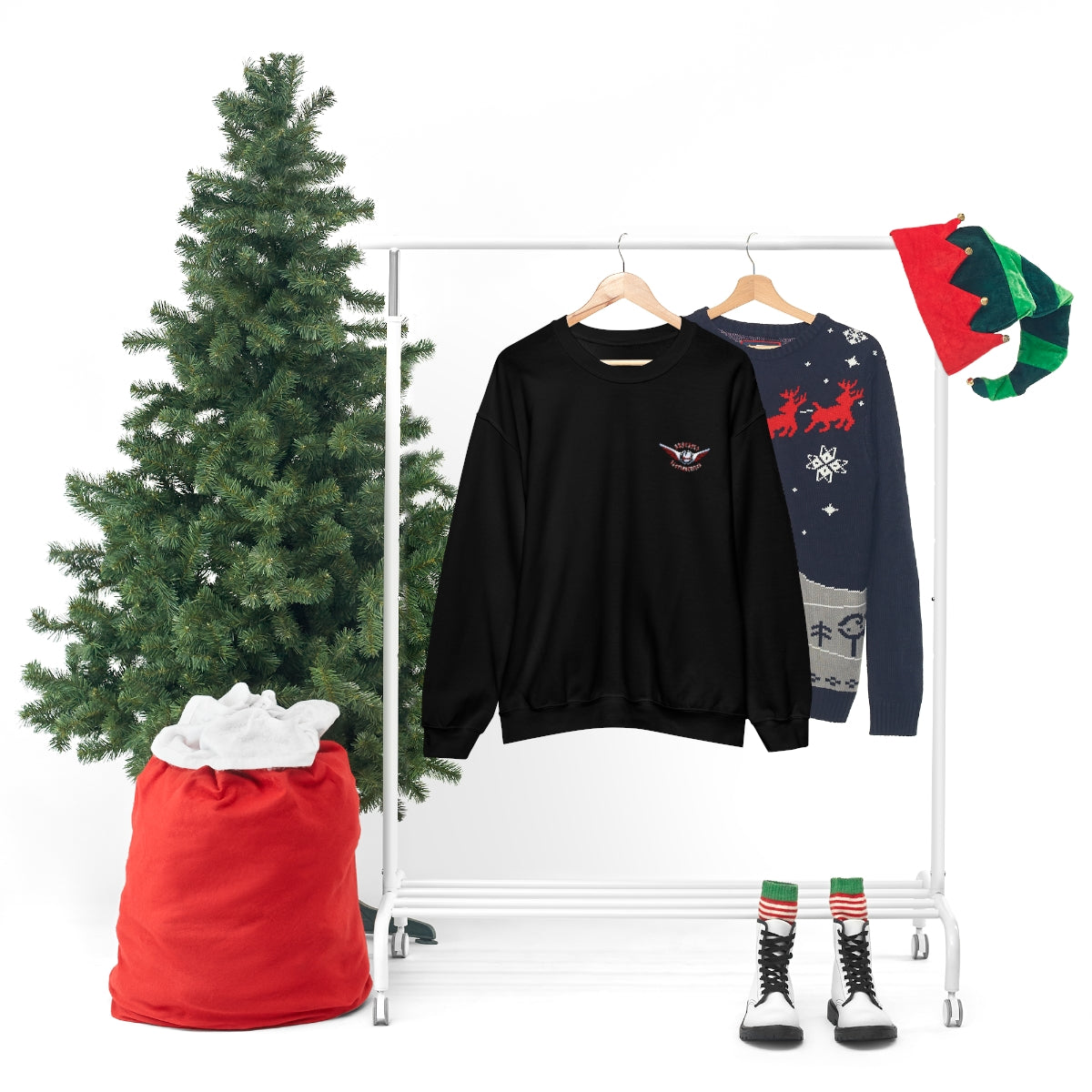 OFFICIAL Superfly ElectroCycles Shop Heavy Blend Sweatshirt (Gildan)- (F/B Print)