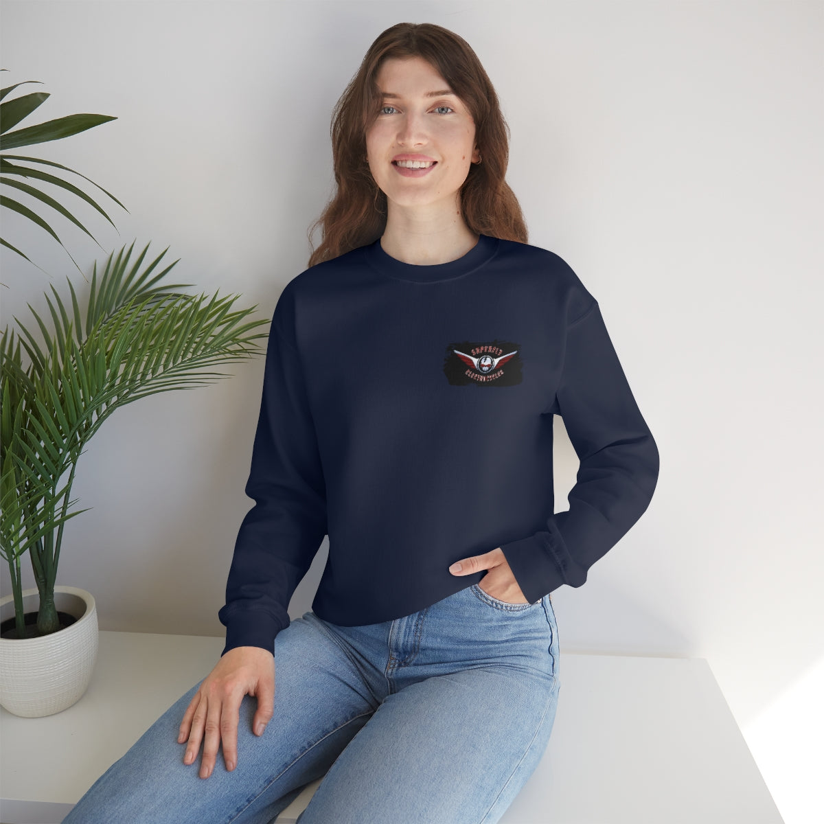 OFFICIAL Superfly ElectroCycles Shop Heavy Blend Sweatshirt (Gildan)- (F/B Print)