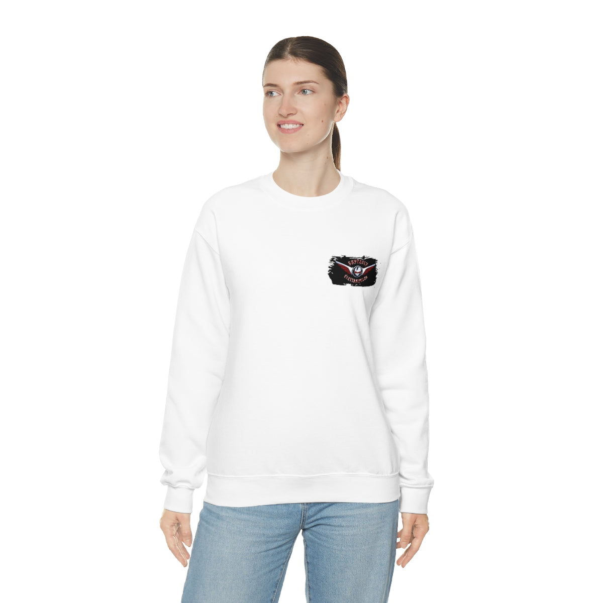 OFFICIAL Superfly ElectroCycles Shop Heavy Blend Sweatshirt (Gildan)- (F/B Print)