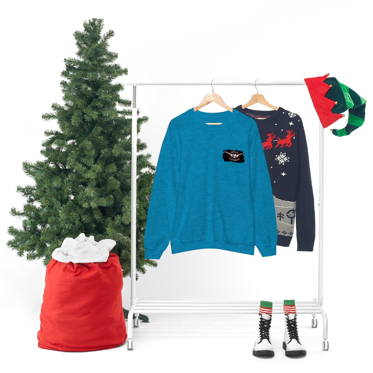 OFFICIAL Superfly ElectroCycles Shop Heavy Blend Sweatshirt (Gildan)- (F/B Print)