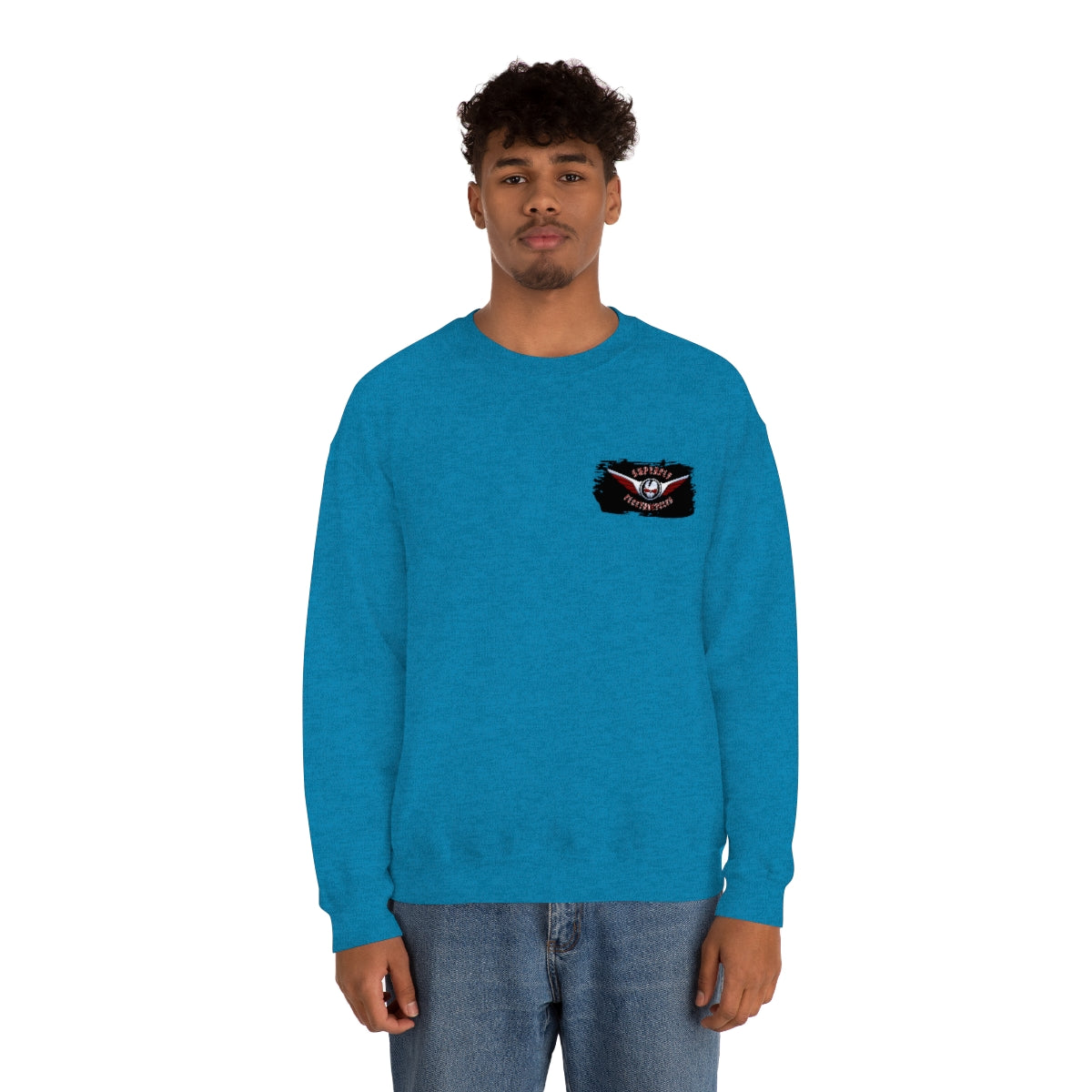 OFFICIAL Superfly ElectroCycles Shop Heavy Blend Sweatshirt (Gildan)- (F/B Print)