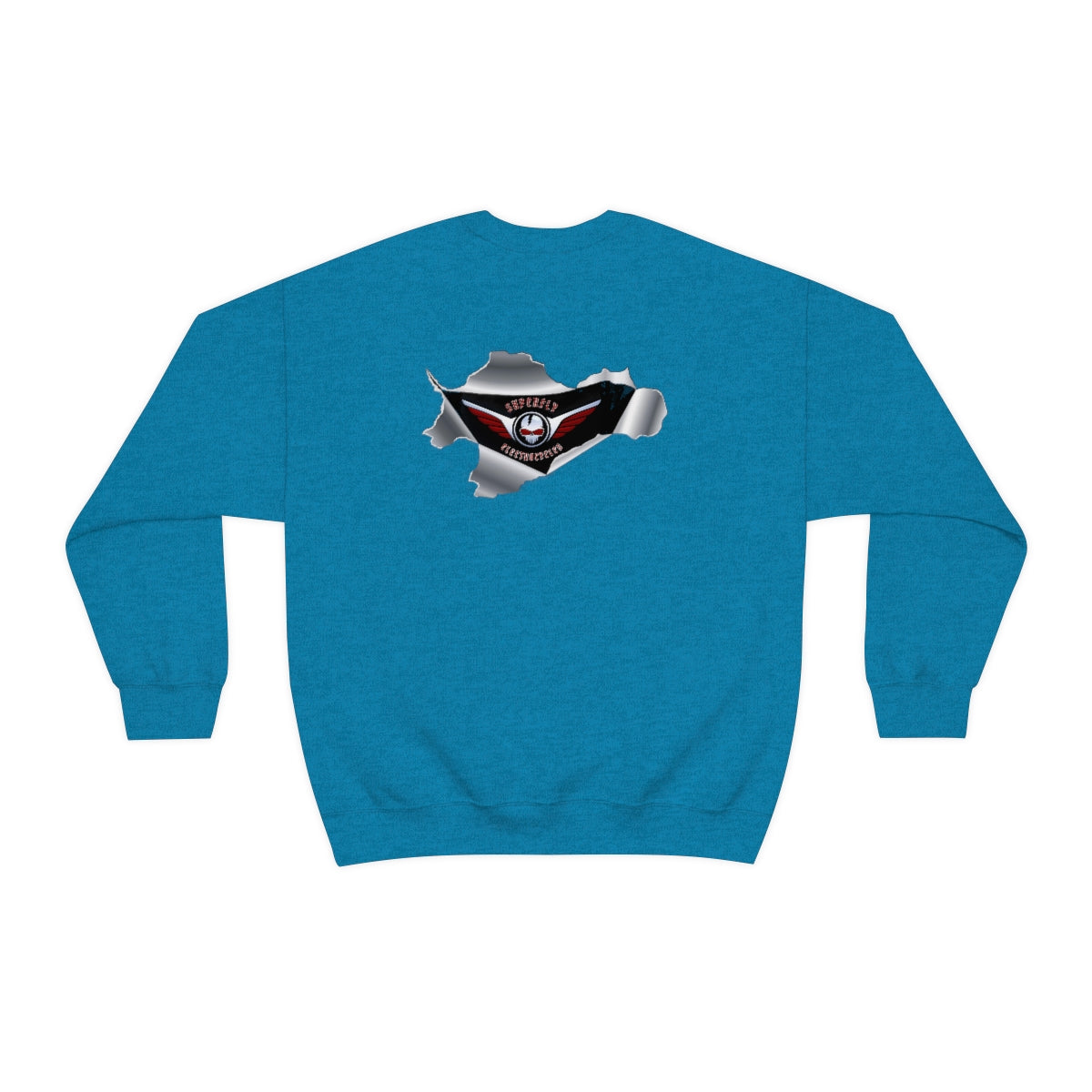 OFFICIAL Superfly ElectroCycles Shop Heavy Blend Sweatshirt (Gildan)- (F/B Print)