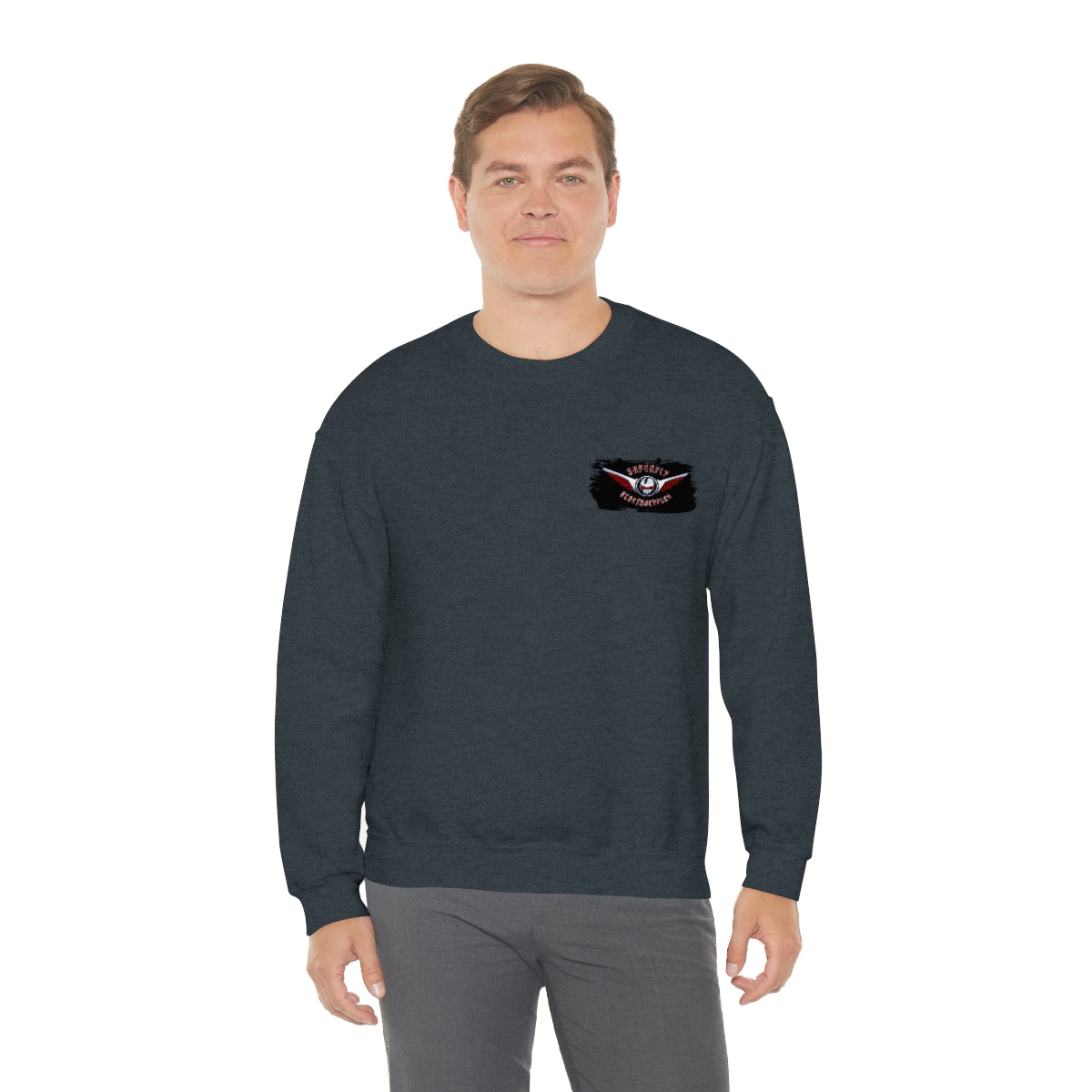 OFFICIAL Superfly ElectroCycles Shop Heavy Blend Sweatshirt (Gildan)- (F/B Print)