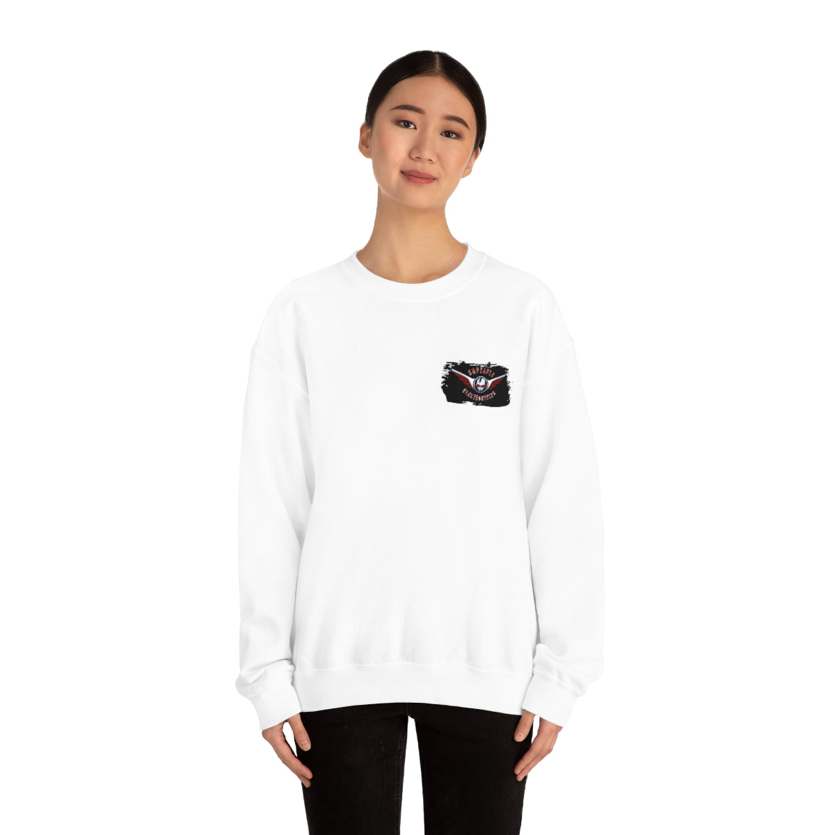 OFFICIAL Superfly ElectroCycles Shop Heavy Blend Sweatshirt (Gildan)- (F/B Print)