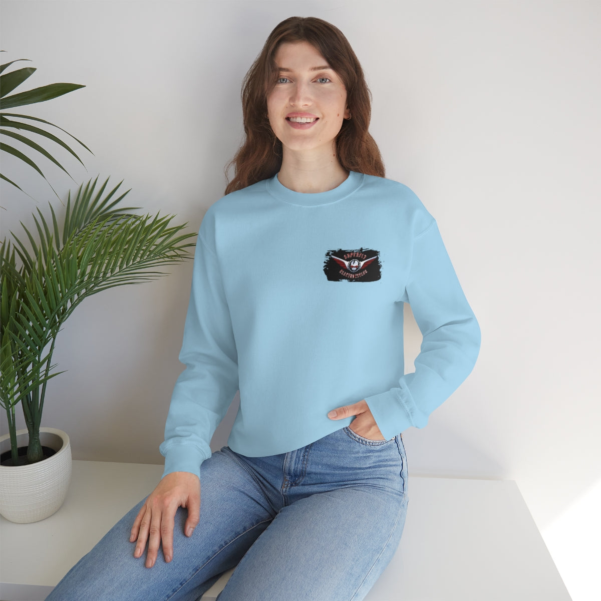 OFFICIAL Superfly ElectroCycles Shop Heavy Blend Sweatshirt (Gildan)- (F/B Print)