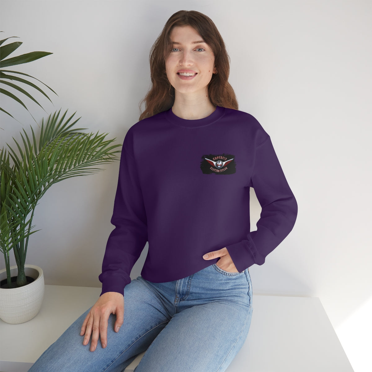 OFFICIAL Superfly ElectroCycles Shop Heavy Blend Sweatshirt (Gildan)- (F/B Print)