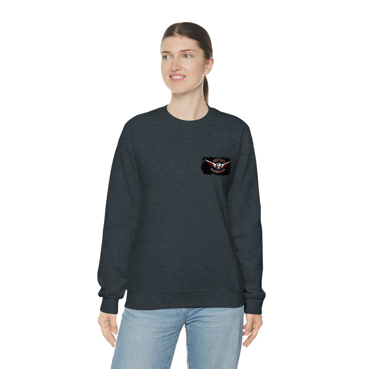 OFFICIAL Superfly ElectroCycles Shop Heavy Blend Sweatshirt (Gildan)- (F/B Print)