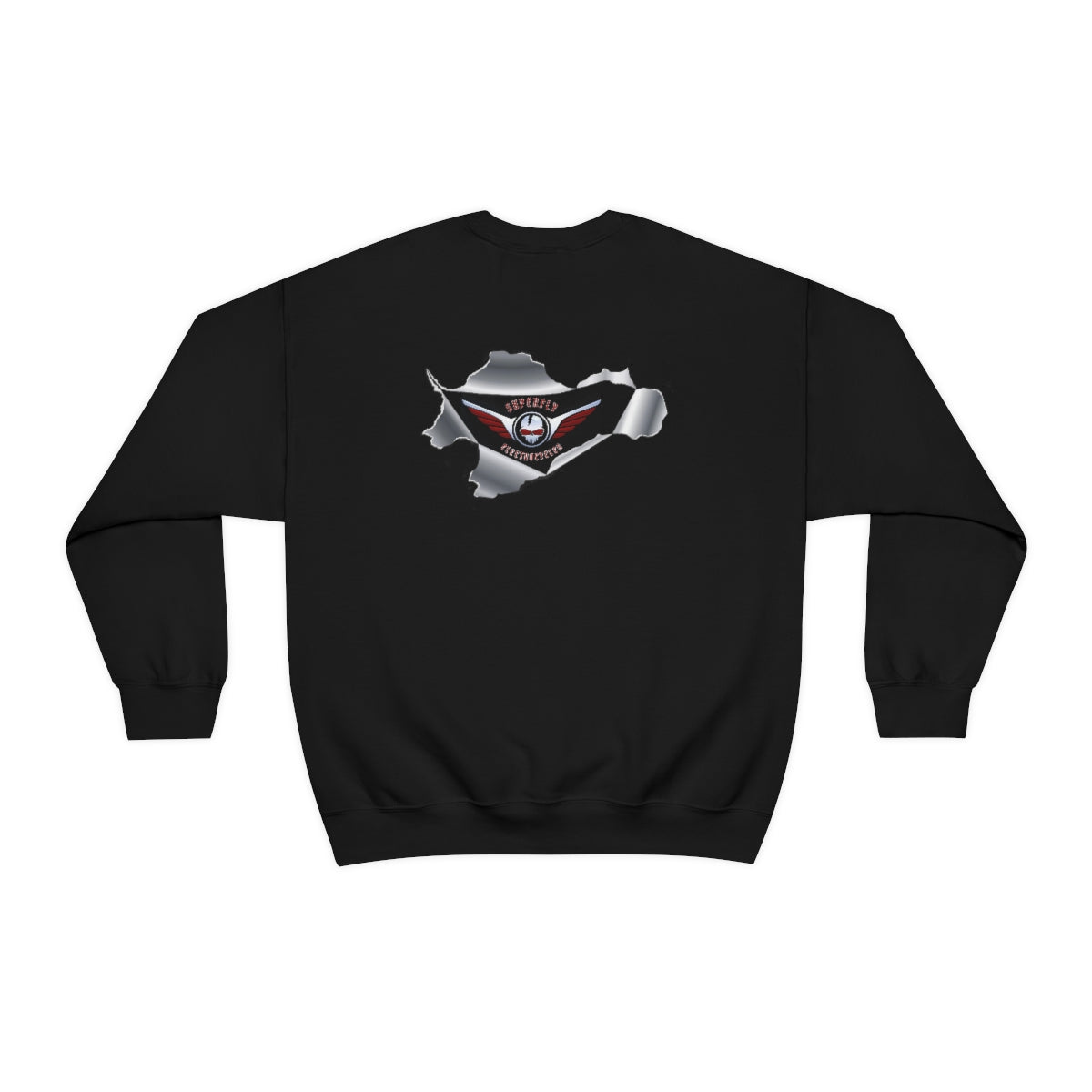 OFFICIAL Superfly ElectroCycles Shop Heavy Blend Sweatshirt (Gildan)- (F/B Print)