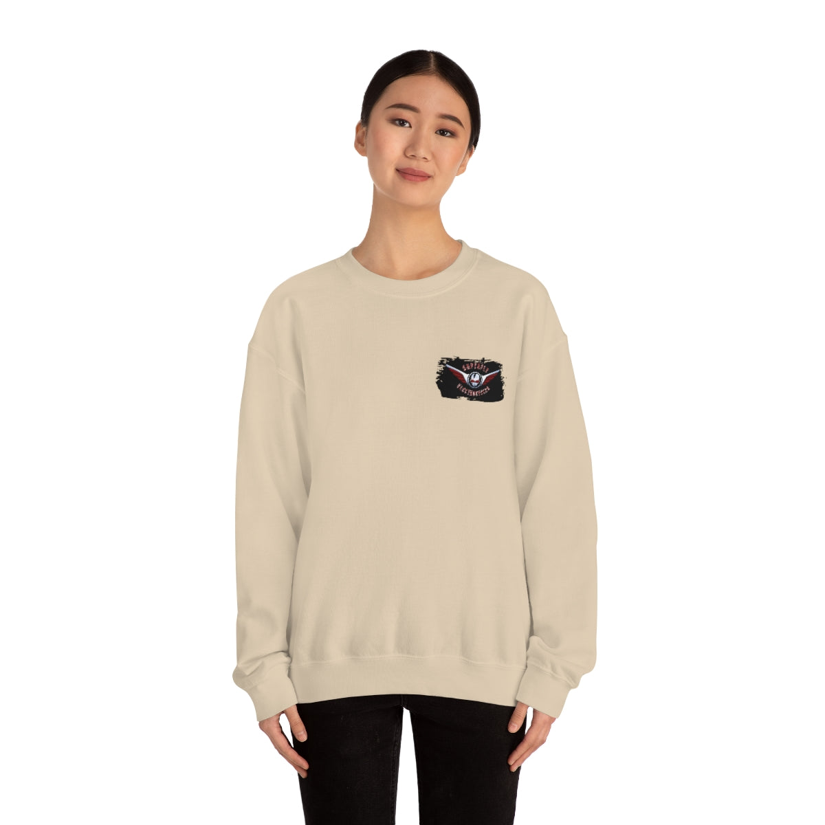 OFFICIAL Superfly ElectroCycles Shop Heavy Blend Sweatshirt (Gildan)- (F/B Print)