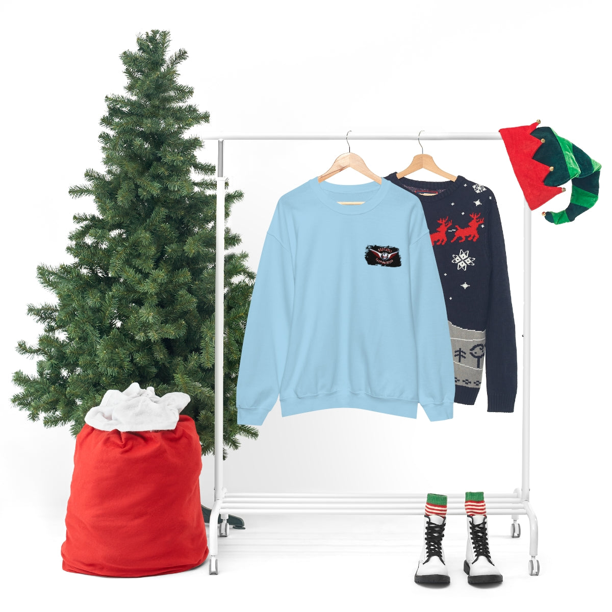 OFFICIAL Superfly ElectroCycles Shop Heavy Blend Sweatshirt (Gildan)- (F/B Print)