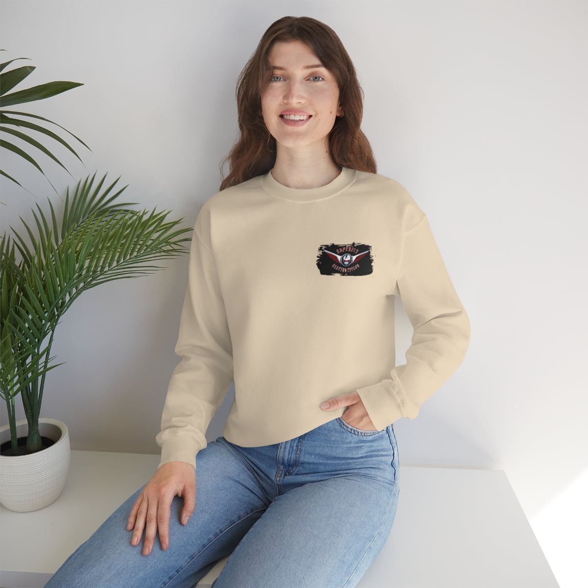 OFFICIAL Superfly ElectroCycles Shop Heavy Blend Sweatshirt (Gildan)- (F/B Print)