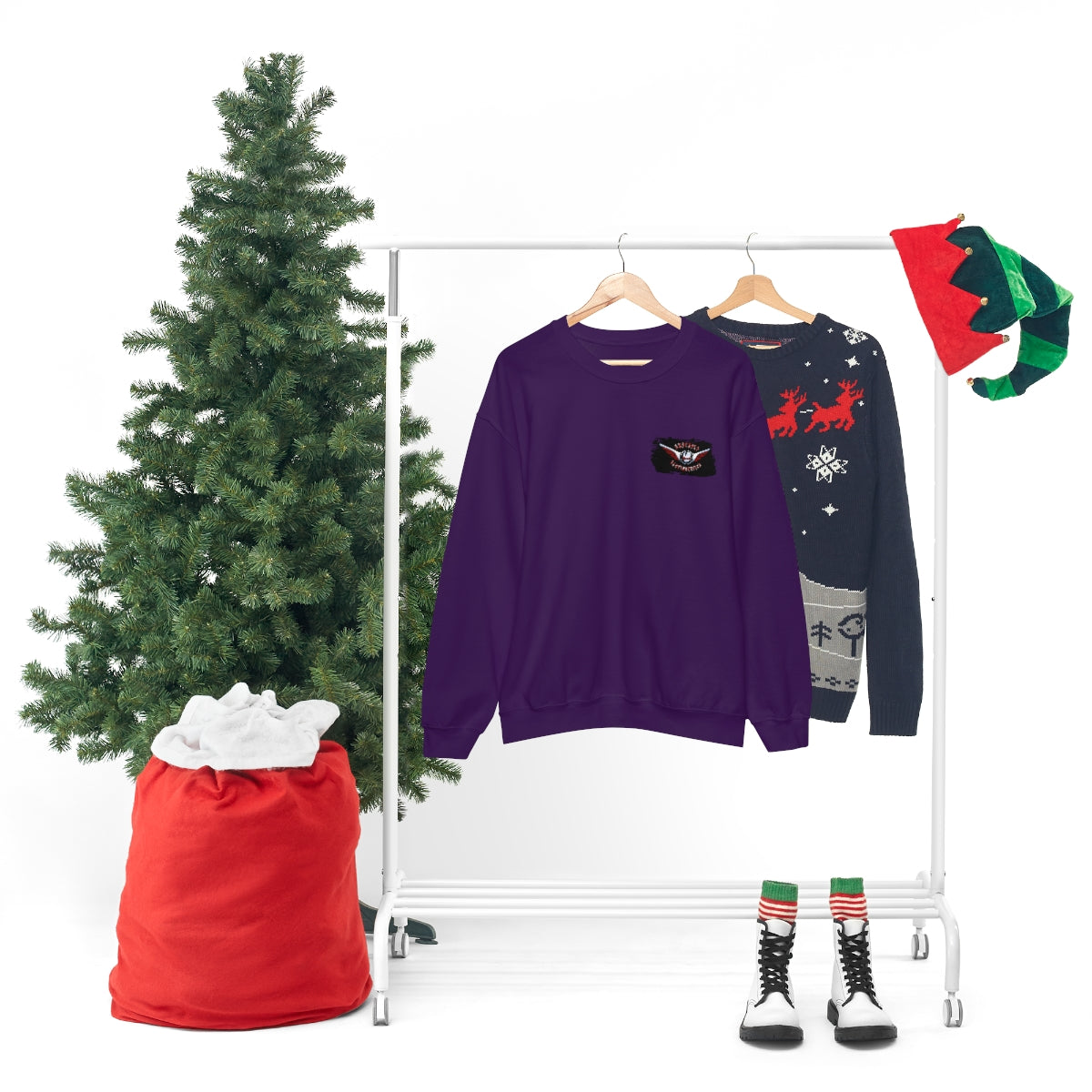 OFFICIAL Superfly ElectroCycles Shop Heavy Blend Sweatshirt (Gildan)- (F/B Print)