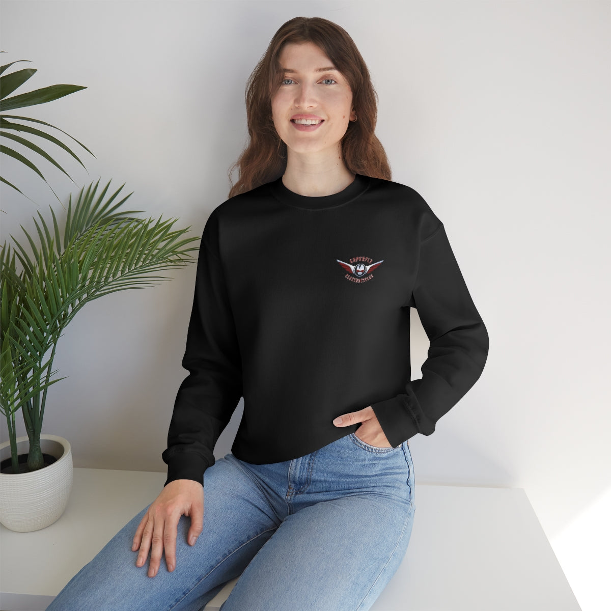 OFFICIAL Superfly ElectroCycles Shop Heavy Blend Sweatshirt (Gildan)- (F/B Print)