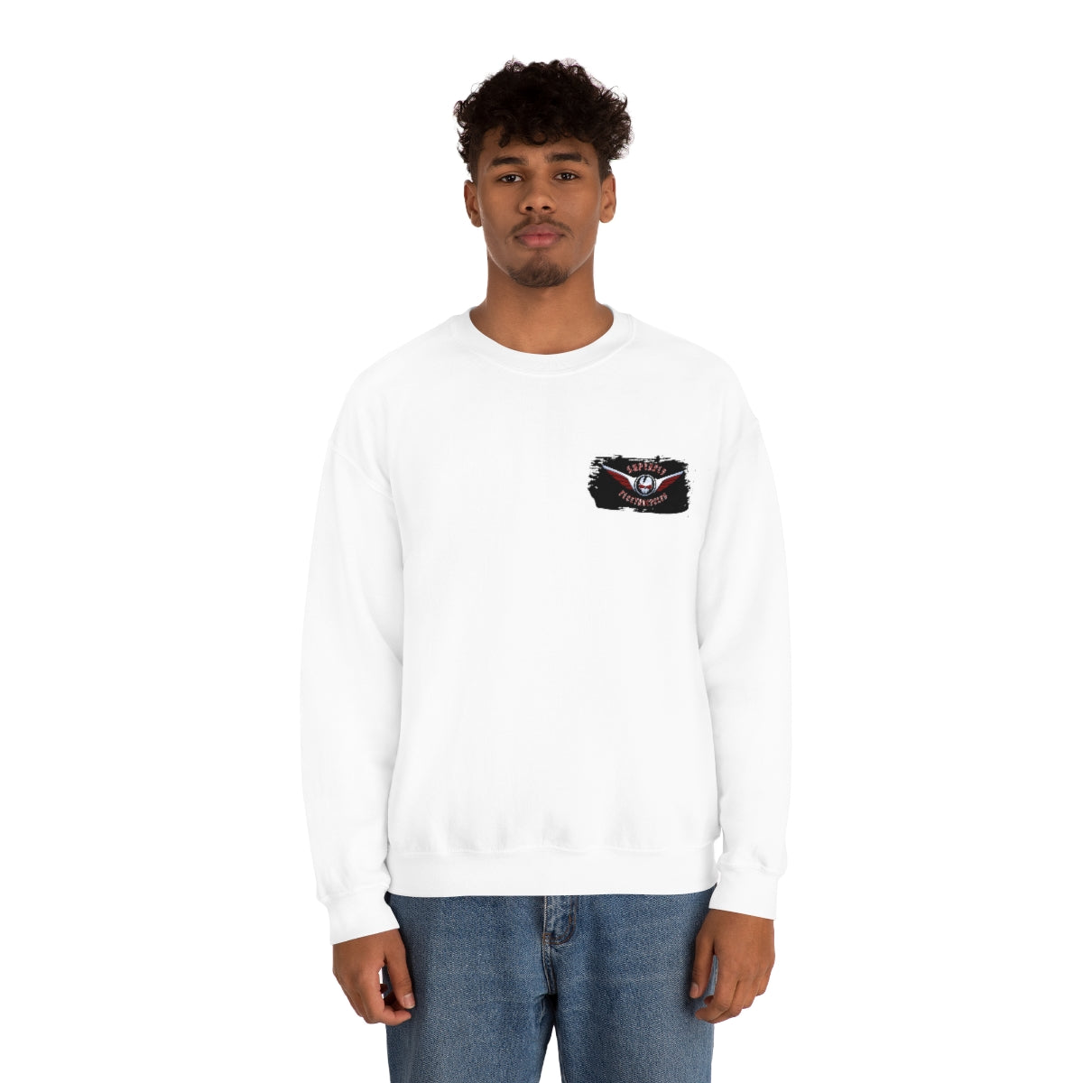 OFFICIAL Superfly ElectroCycles Shop Heavy Blend Sweatshirt (Gildan)- (F/B Print)