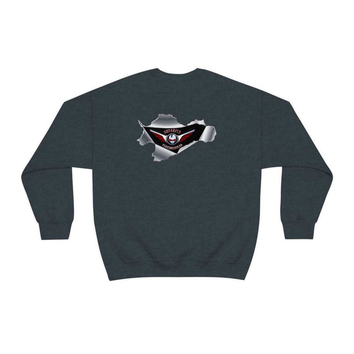OFFICIAL Superfly ElectroCycles Shop Heavy Blend Sweatshirt (Gildan)- (F/B Print)