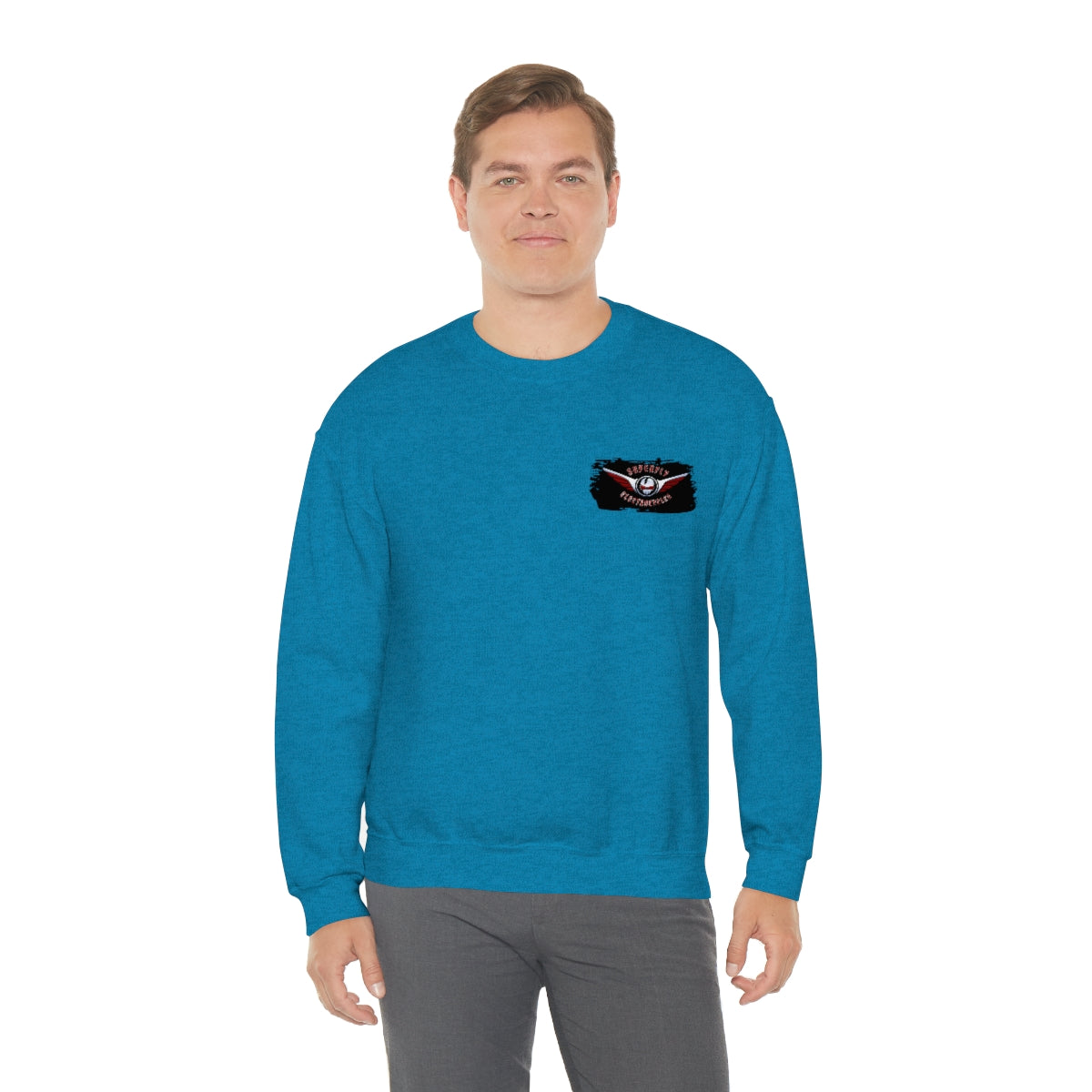 OFFICIAL Superfly ElectroCycles Shop Heavy Blend Sweatshirt (Gildan)- (F/B Print)