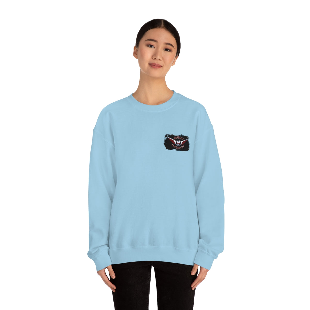 OFFICIAL Superfly ElectroCycles Shop Heavy Blend Sweatshirt (Gildan)- (F/B Print)