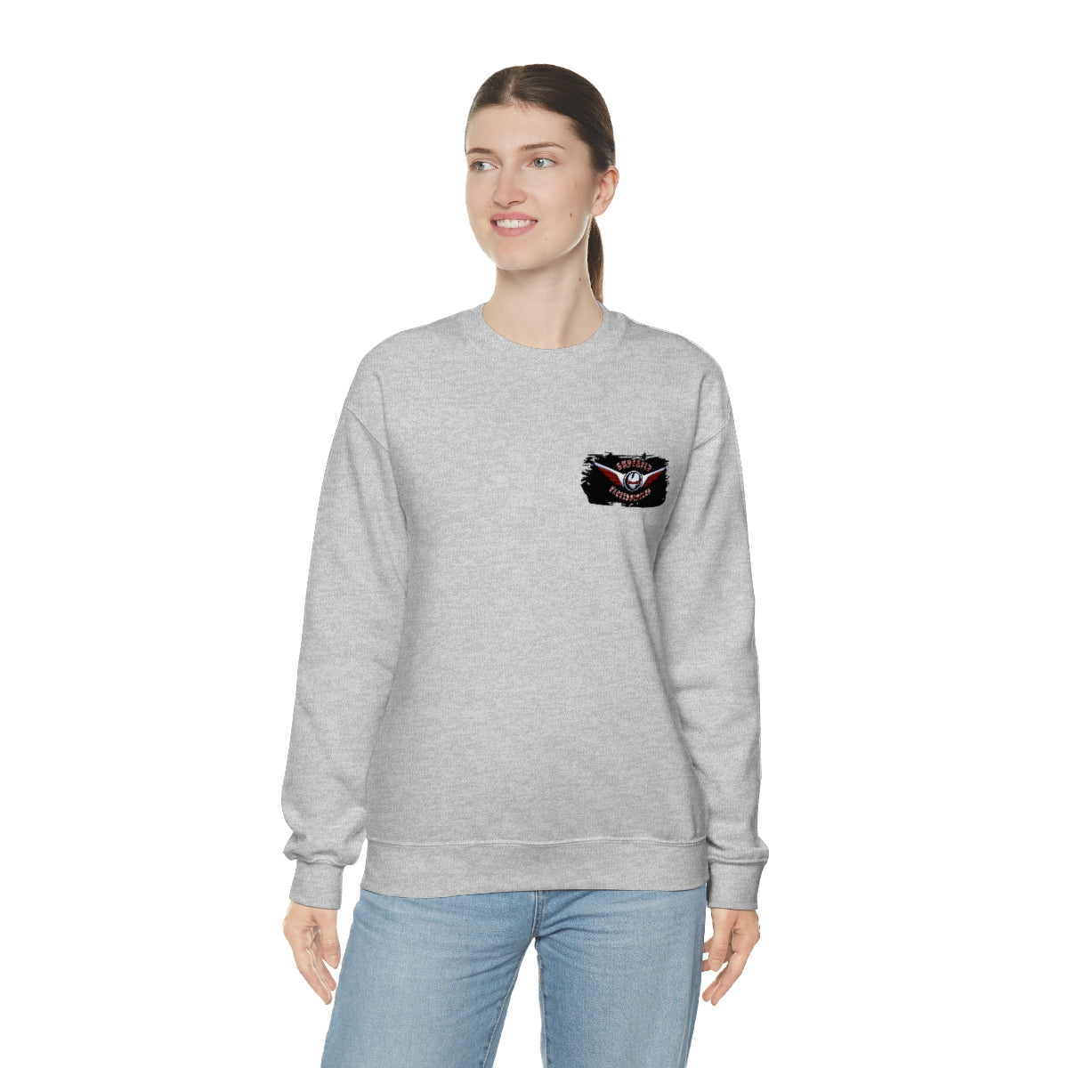 OFFICIAL Superfly ElectroCycles Shop Heavy Blend Sweatshirt (Gildan)- (F/B Print)