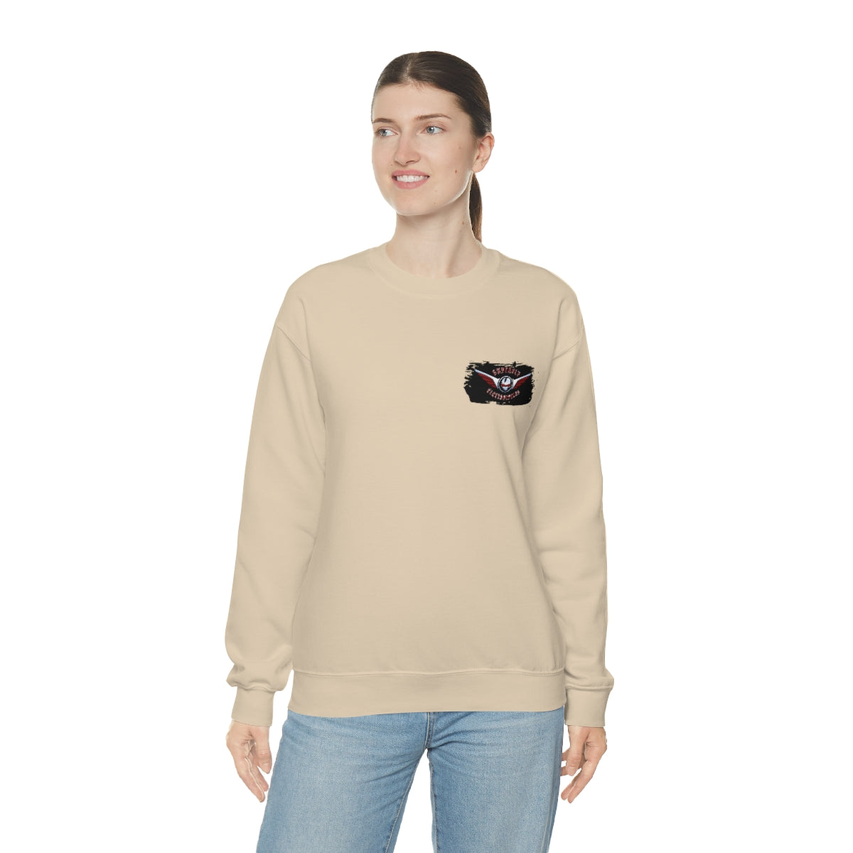 OFFICIAL Superfly ElectroCycles Shop Heavy Blend Sweatshirt (Gildan)- (F/B Print)