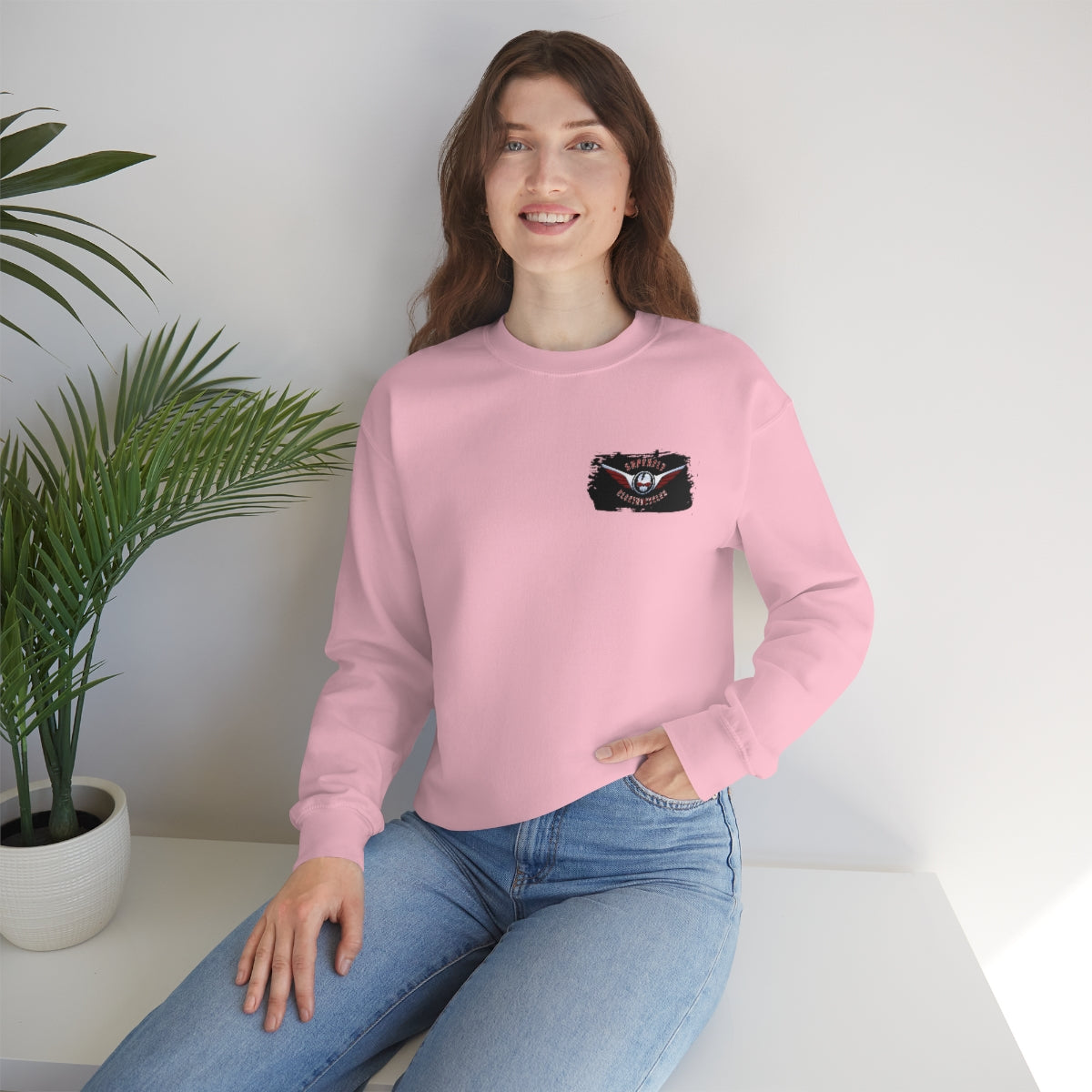 OFFICIAL Superfly ElectroCycles Shop Heavy Blend Sweatshirt (Gildan)- (F/B Print)
