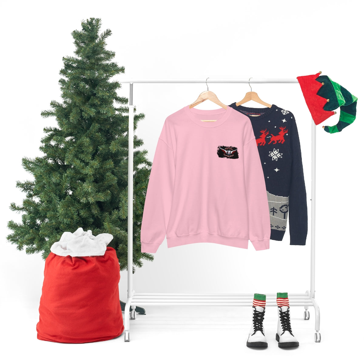 OFFICIAL Superfly ElectroCycles Shop Heavy Blend Sweatshirt (Gildan)- (F/B Print)
