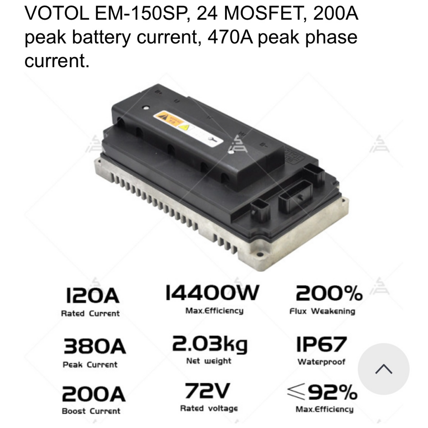 MEGAVOLT (Superfly) Electro-Cycle, Model: EV-M6SS 4000w Lithium, Mid Motor Mount, Electric Motorcycle Scooter