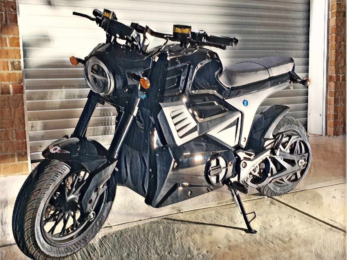 MEGAVOLT (Superfly) Electro-Cycle, Model: EV-M6SS 4000w Lithium, Mid Motor Mount, Electric Motorcycle Scooter